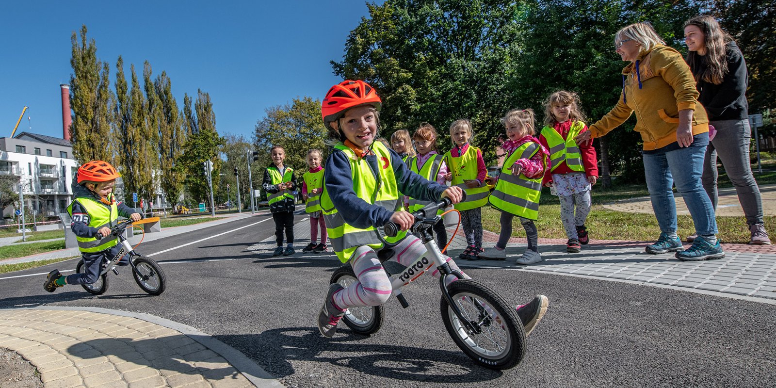 Cyklovýlet pro děti plný hřišť