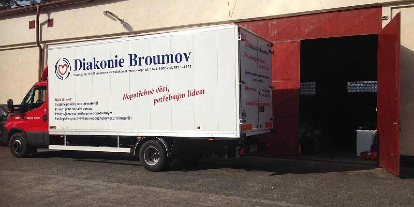 Diakonie Broumov - Nepotřebné věci potřebným lidem
