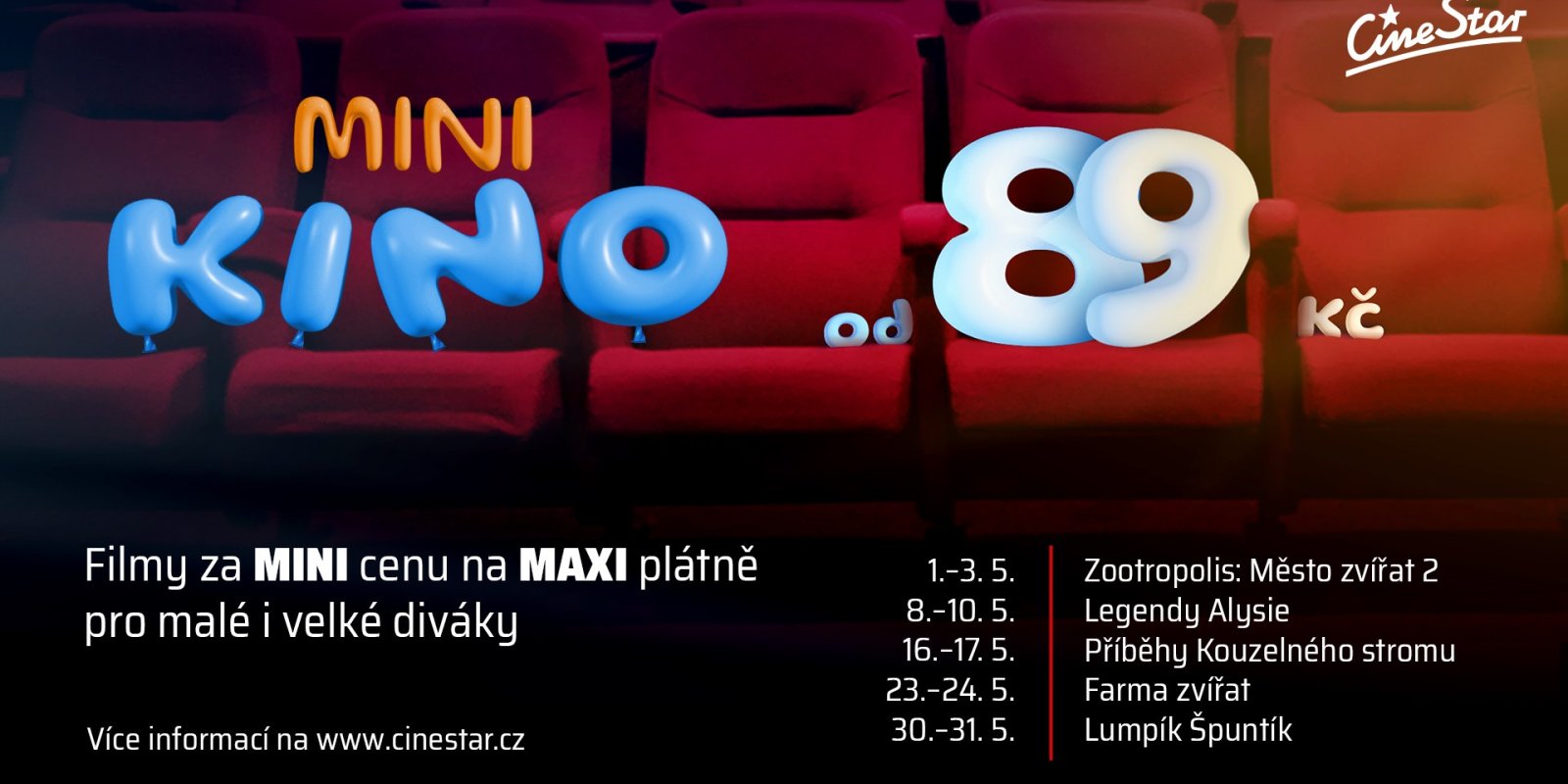 Minikino květen 2026